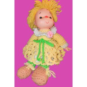 Kitschy Vintage Doll Crochet Super Cute Collector